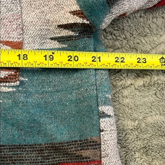 Teal & Red Southwestern Bomber Jacket - Picture 7 of 9